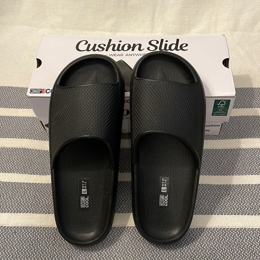 Cushion Slide shoe - black, unisex
